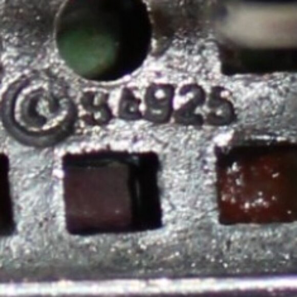 Sterling Silver Geometric Multi Colored Resin Earrings - Picture 5 of 5